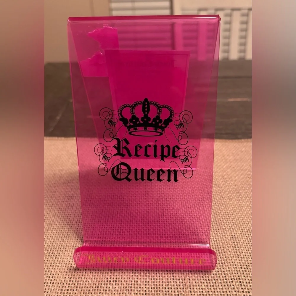 Juicy Couture Pink Acrylic Tablet & Cookbook Holder